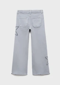 Jeans with embroidered stars