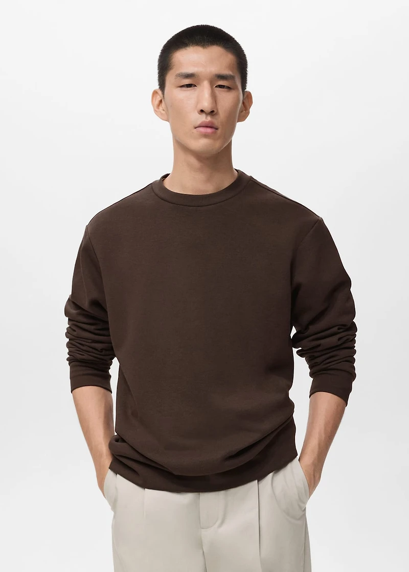 Regular-fit cotton sweatshirt