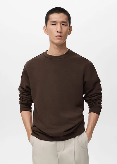 Regular-fit cotton sweatshirt
