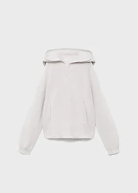 Hooded knit sweater