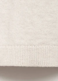 Decorative seams cotton sweater