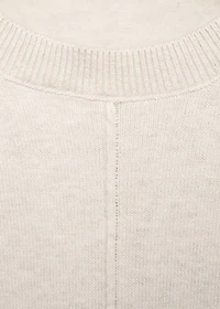 Decorative seams cotton sweater