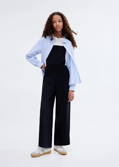 Long knitted dungarees