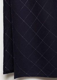 Lurex checked skirt