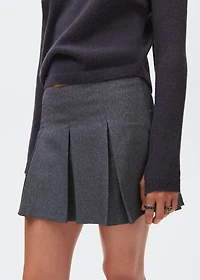 Pleated skirt pants
