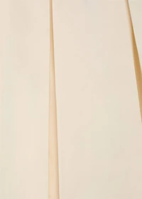 Pleated midi-skirt