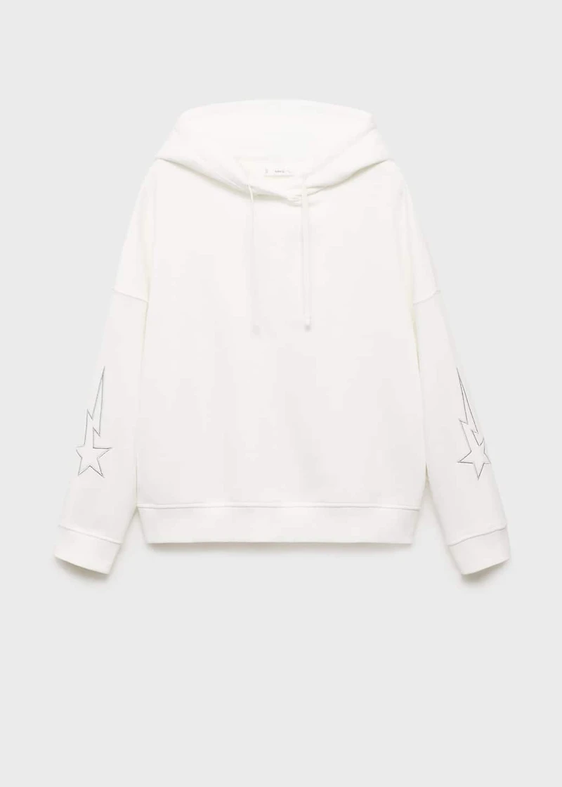 Sweatshirt with embroidered star