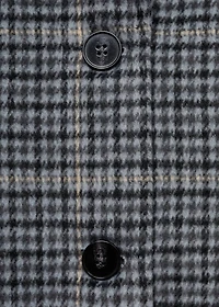 Checked overcoat
