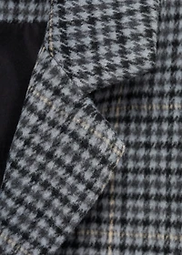 Checked overcoat