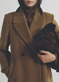 Suede shopper bag