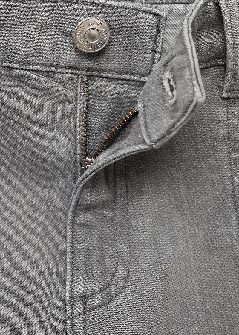 Jeans with embroidered stars