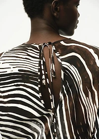 Zebra print blouse