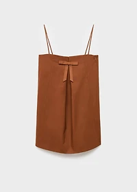 Dress with bow neckline