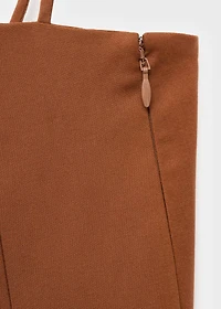 Dress with bow neckline