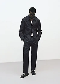 Dark wash straight fit jeans
