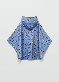 Car-print raincoat