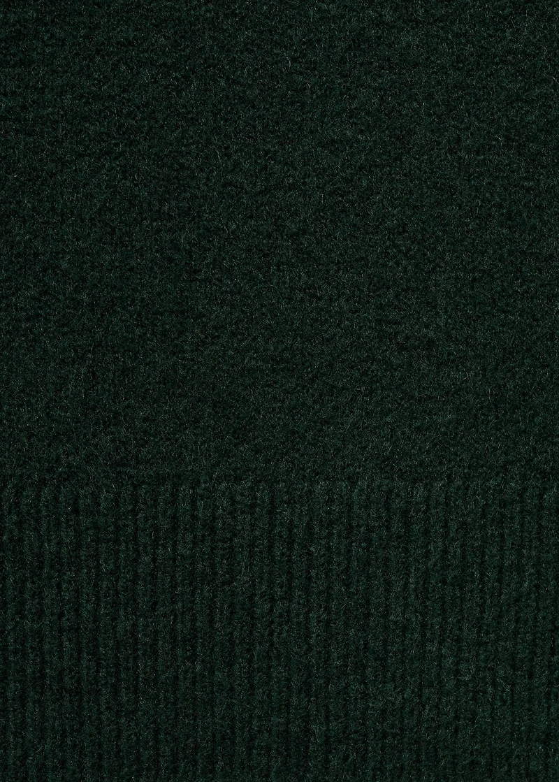 Short knitted turtleneck dress