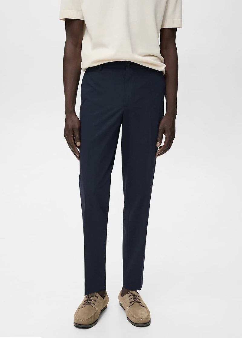 Slim-fit suit pants