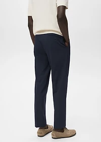 Slim-fit suit pants