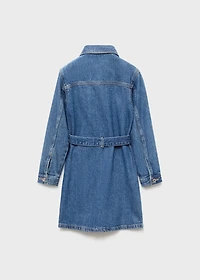 Short denim dress