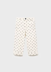 Flowers cotton pants