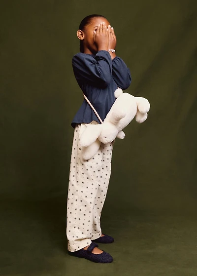 Flowers cotton pants