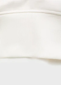 Embroidered sweatshirt with floral pattern
