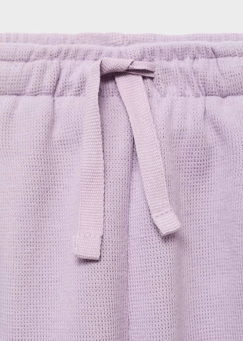 Cotton drawstring joggers