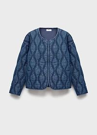Quilted denim jacket