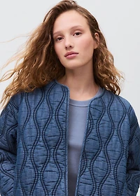 Quilted denim jacket