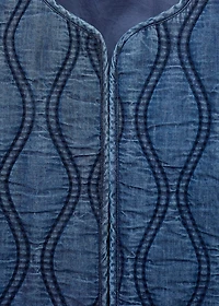 Quilted denim jacket