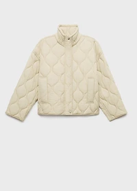 Oversize quilted down anorak