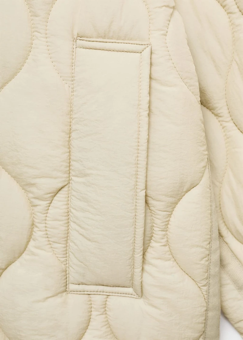 Oversize quilted down anorak