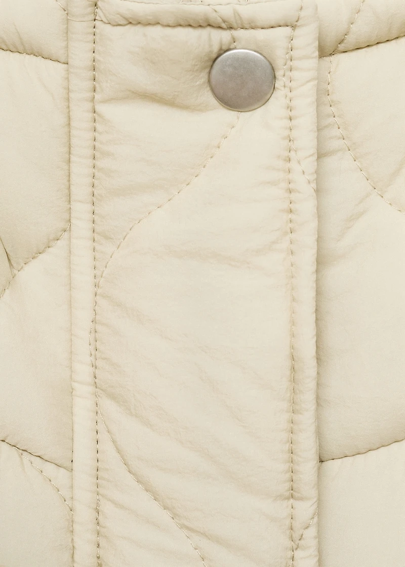 Oversize quilted down anorak