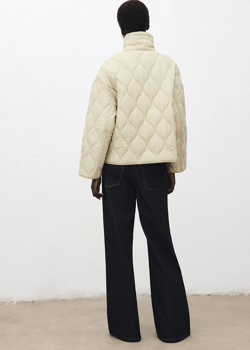 Oversize quilted down anorak