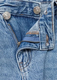 Cross-waist jeans
