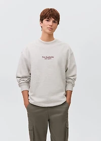 Printed cotton sweatshirt