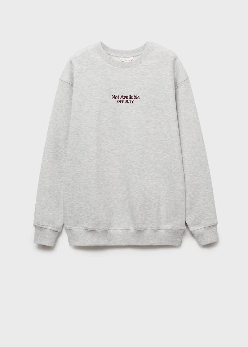 Printed cotton sweatshirt