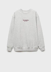 Printed cotton sweatshirt