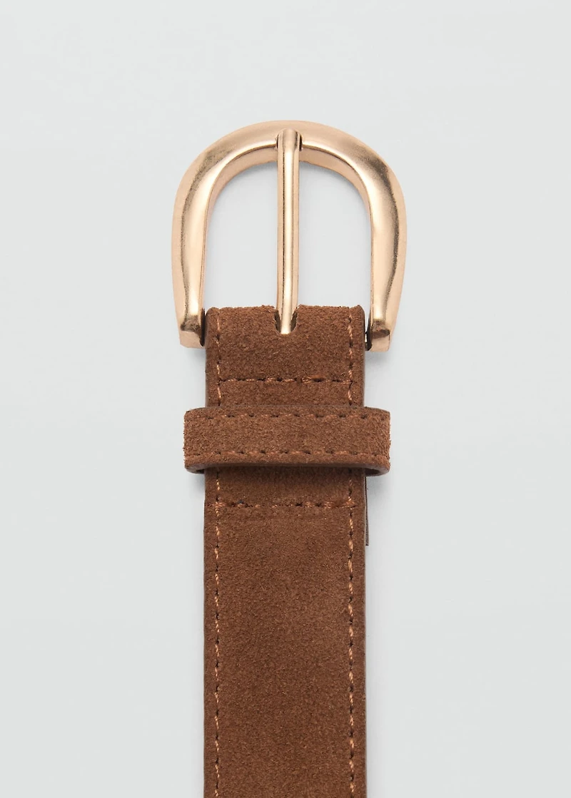 Suede belt