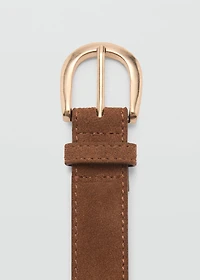 Suede belt