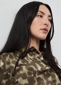 Satin print shirt