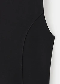 Midi-dress with stitching