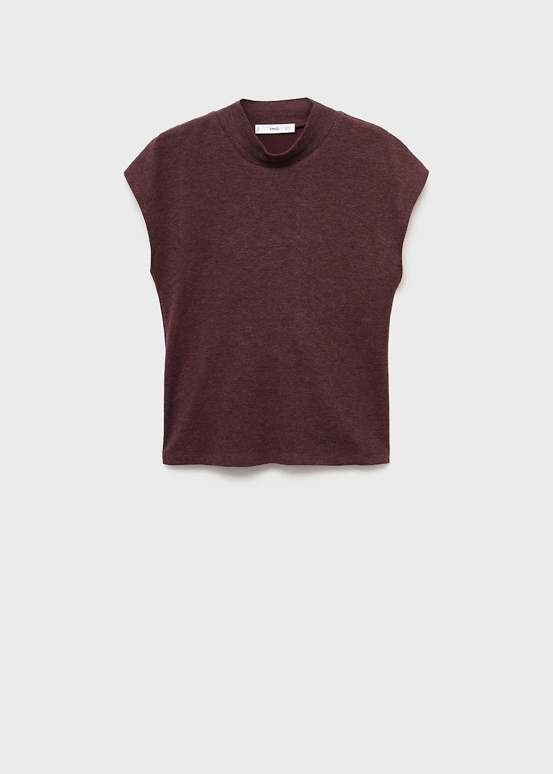 High collar T-shirt