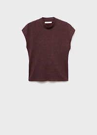 High collar T-shirt