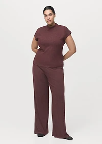 High collar T-shirt