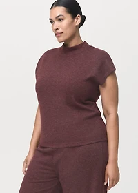High collar T-shirt