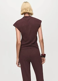 High collar T-shirt