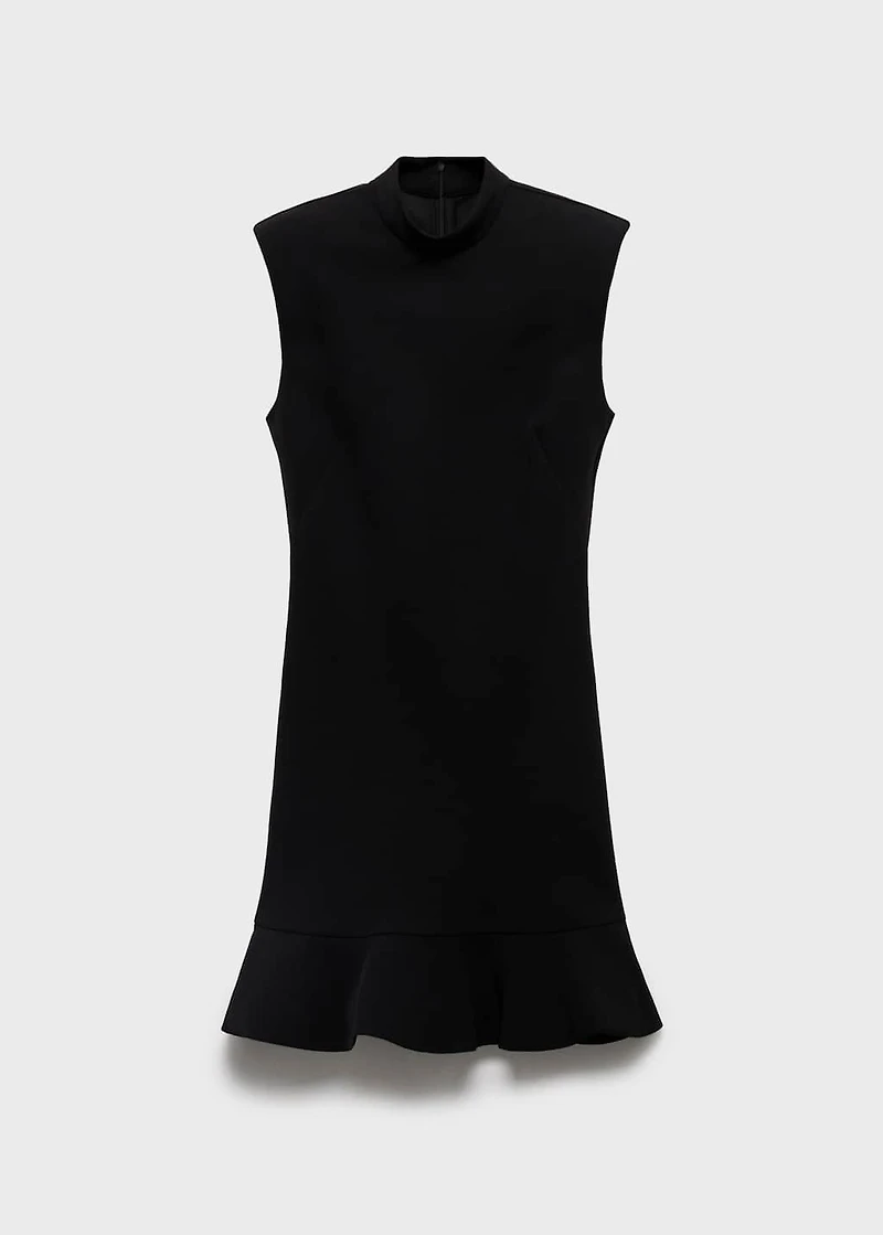 Short dress with ruffles