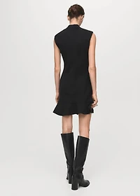 Short dress with ruffles
